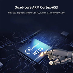 Portable Wifi Projector With Android 11 Os And Hd Display