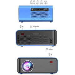 Portable Home Theater Lcd Projector - 1200 Lumens 1024X600 Same Screen Blue