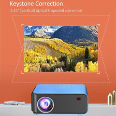 Portable Home Theater Lcd Projector - 1200 Lumens 1024X600 Same Screen Blue