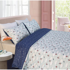 Shangri-La Linen Double Printed Microfiber Quilt Cover Set