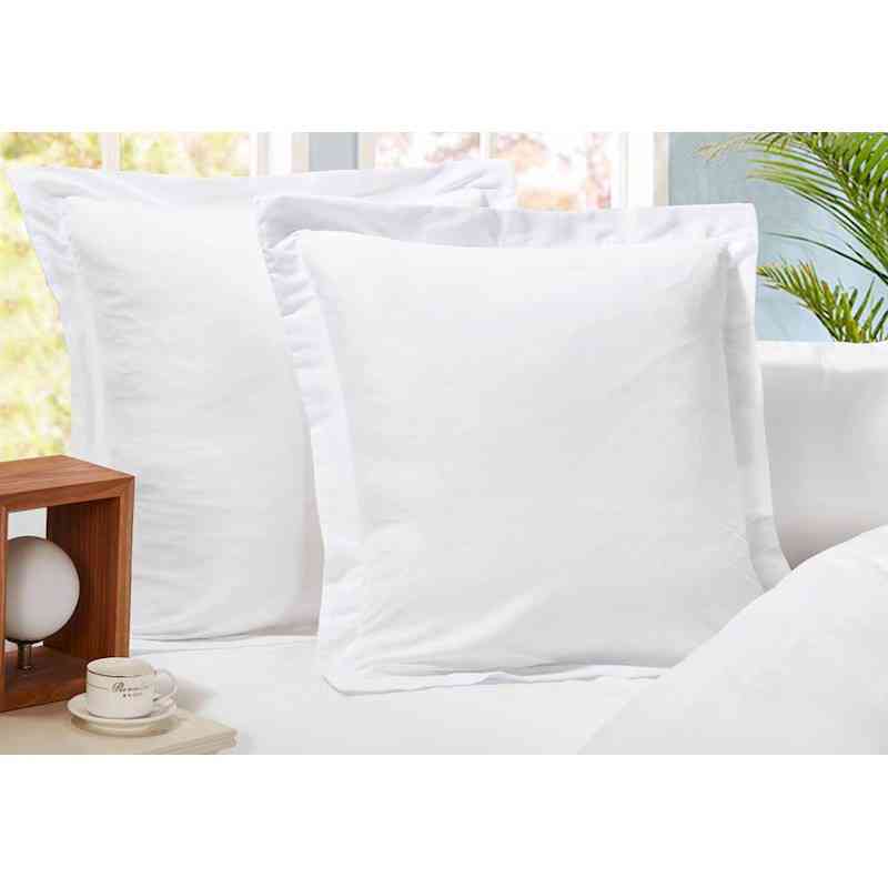 White 1000TC Premium Ultra Soft European Pillowcases 2-Pack by Fabric Fantastic