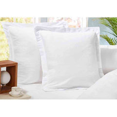 White 1000TC Premium Ultra Soft European Pillowcases 2-Pack by Fabric Fantastic