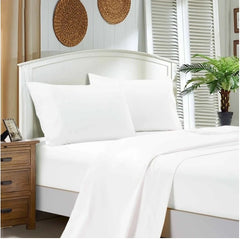 White 1000TC Ultra Soft 4-Piece Sheet Set by Fabric Fantastic