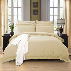 Cream Tailored 1000TC Ultra Soft Quilt Cover Set by Fabric Fantastic