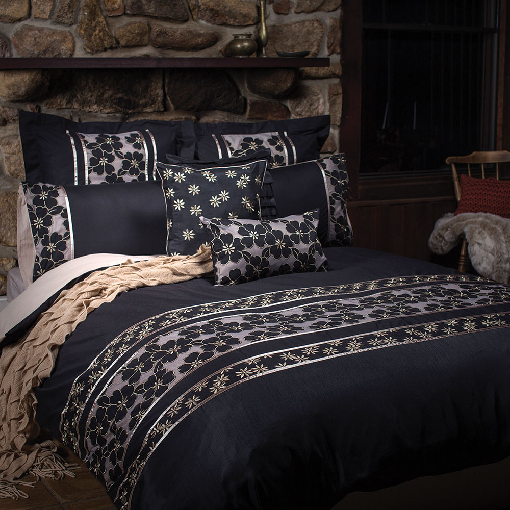 Quilt Covers Colours Red Blue Pink Grey Black Black Quilt Covers