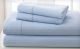 Ocean Blue 1000TC Cotton Rich Cambridge Stripe Sheet Set & Quilt Cover Set