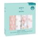 Earthly ORGANIC 4-pack swaddles by Aden and Anais