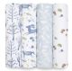 Outdoors Organic 4-pack swaddles by Aden and Anais