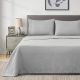 1800TC Royal Comfort 4 piece Hypoallergenic Single Flat Fitted Sheet Set