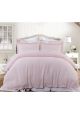 Linen Cotton Waffle Blush Queen Quilt Cover Set by Accessorize