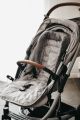 Reversible Cityscape Grey/ Poly Fleece stroller seat liner by Oi Oi