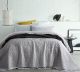 Pebble Silver Vintage Washed Microfibre Queen Coverlets by Accessorize
