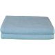 2x Blue Cotton Classic Ribbon Bath Sheet King Towel