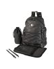 Backpack Black Fisheye Coated Cotton Nappy Bag by Oi Oi