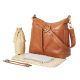 Soft Leather 2 Pocket Hobo Nappy Bag by OiOi