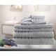 7pc Soft Egyptian Cotton Bath Towel Set in Silver