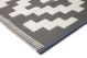 Aztec Grey And White Outdoor Rug by Fab Rugs