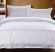 Chateau Satin Stripe Polyester and Cotton Queen Quilt Cover Set
