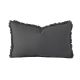 Linen Cushion - Rectangle - Charcoal by Bambury
