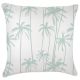 Cushion Cover With Piping Tall Palms Mint by Escape To Paradise