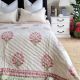 Pink Carnations Reversible Quilt by Kolka