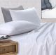 White Mega Queen Bed Sheet Set by Elan Linen