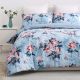 Peony Poly Velvet Digital Printing Pinsonic Quilted Quilt Cover Set