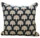 Navy Palm Decorative Cushion Cover by Kolka