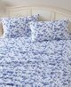 Emelisa Porcelain Blue Cotton Flannel Sheet Set by Laura Ashley