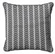 Black Chevron Decorative Cushion Cover by Kolka