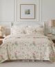 Breezy Floral Printed Pink/Green Coverlet Sets by Laura Ashley