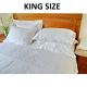 Egyptian Cotton White Stripe King Bed Sheet Sets