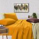 Mustard Cotton Single Bed Sheet Set by Elan Linen