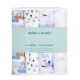 Essentials Little Big World 4-pack Swaddles by Aden and Anais
