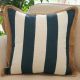Navy Stripe Decorative Cushion Cover by Kolka