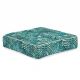 Floor Cushion Cover With Piping Avalon Aqua by Escape to Paradise