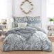 Raven Jacquard Charcoal Quilt Cover by Renee Taylor