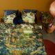 Idyllic Green Cotton Sateen Quilt Cover Set by Bedding House
