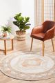 Mayfair Caitlen Natural Round by Rug Culture
