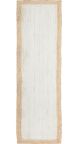 Noosa 333 White Natural Runner by Rug Culture