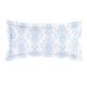 Ravello Blue Velvet Oblong Cushion by Bianca
