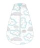 Studio Bag No Arms Cotton 0-6m My First 1.0 Tog Clouds Peppermint by Baby Studio