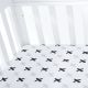 Tic Tac Toe Organic Standard Fitted Sheet by Amani Bebe