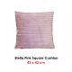 Stella Pink Square Filled Cushion by Georges Fine Linens