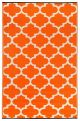 Tangier Carrot And White Outdoor Rug by Fab Rugs