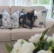 White Palm Decorative Cushion Cover by Kolka