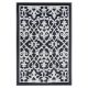 Black Venice Plastic Outdoor Rug by FAB Rugs