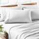 White 1200TC Premium Cotton Blend Sheet Sets by Ddecor Home