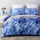 Winter Forest Poly Velvet Digital Printing Pinsonic Quilted Quilt Cover Set