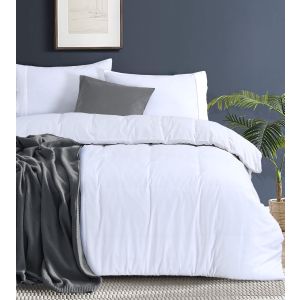 White Cotton Quilt Cover Set by Elan Linen